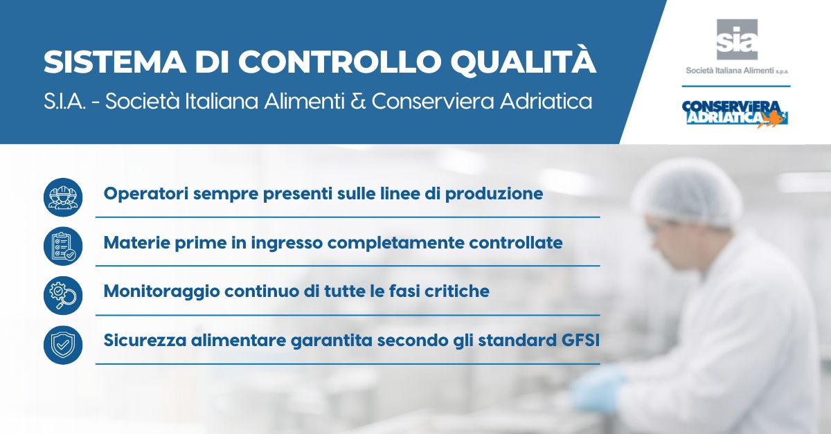 Sicurezza alimentare SIA Conserviera Adriatica